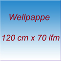 Wellpappe 120 cm x 70 lfm